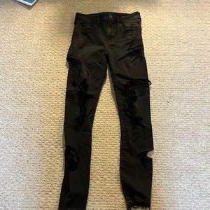 American Eagle black skinny jeans